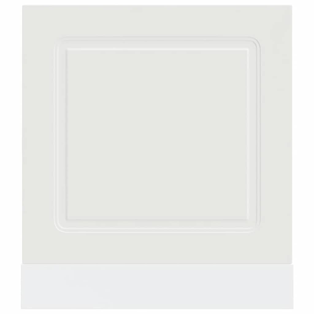 vidaXL Dishwasher Panel Kalmar White 60x1.5x57 cm Engineered Wood 4