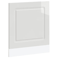 vidaXL Dishwasher Panel Kalmar High Gloss White 60x1.5x57 cm Engineered Wood 2