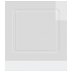 vidaXL Dishwasher Panel Kalmar High Gloss White 60x1.5x57 cm Engineered Wood 4