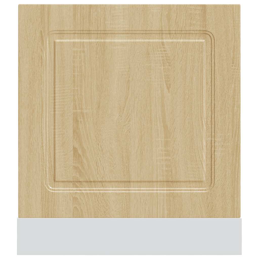 vidaXL Dishwasher Panel Kalmar Sonoma Oak 60x1.5x57 cm Engineered Wood 4