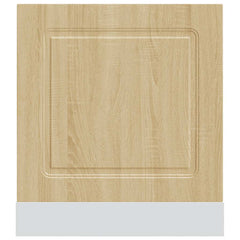 vidaXL Dishwasher Panel Kalmar Sonoma Oak 60x1.5x57 cm Engineered Wood 4