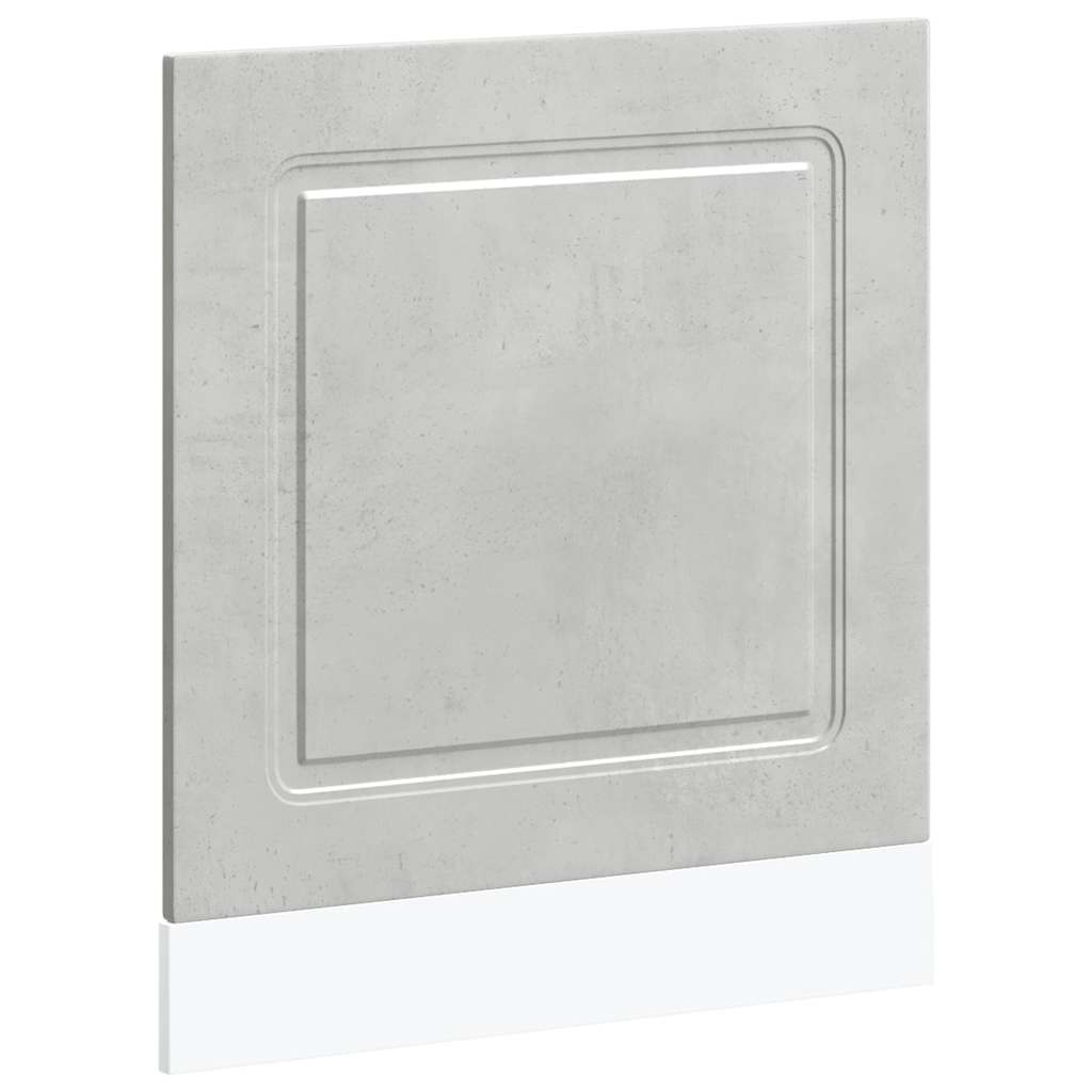 vidaXL Dishwasher Panel Kalmar Concrete Grey 60x1.5x57 cm Engineered Wood 2