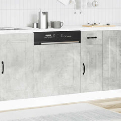 vidaXL Dishwasher Panel Kalmar Concrete Grey 60x1.5x57 cm Engineered Wood 3