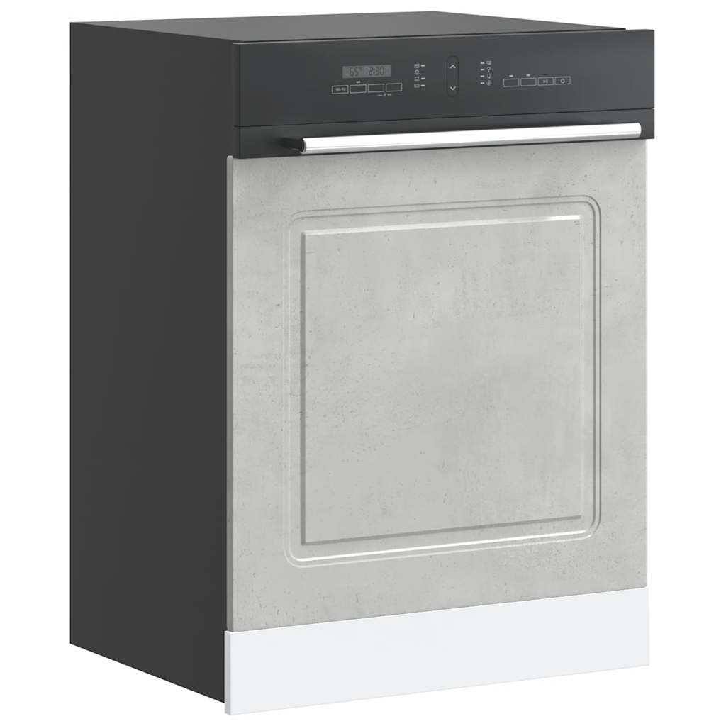 vidaXL Dishwasher Panel Kalmar Concrete Grey 60x1.5x57 cm Engineered Wood 1