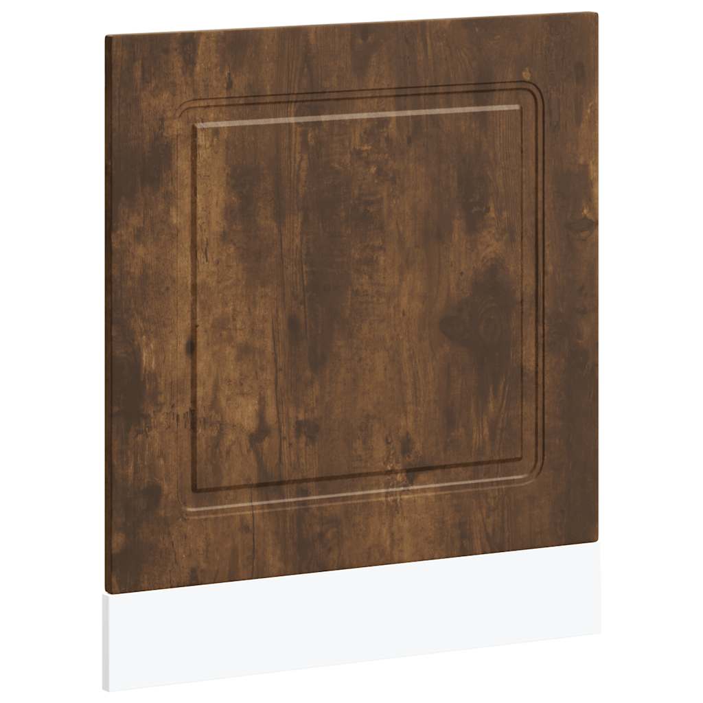 vidaXL Dishwasher Panel Kalmar Smoked Oak 60x1.5x57 cm Engineered Wood 2