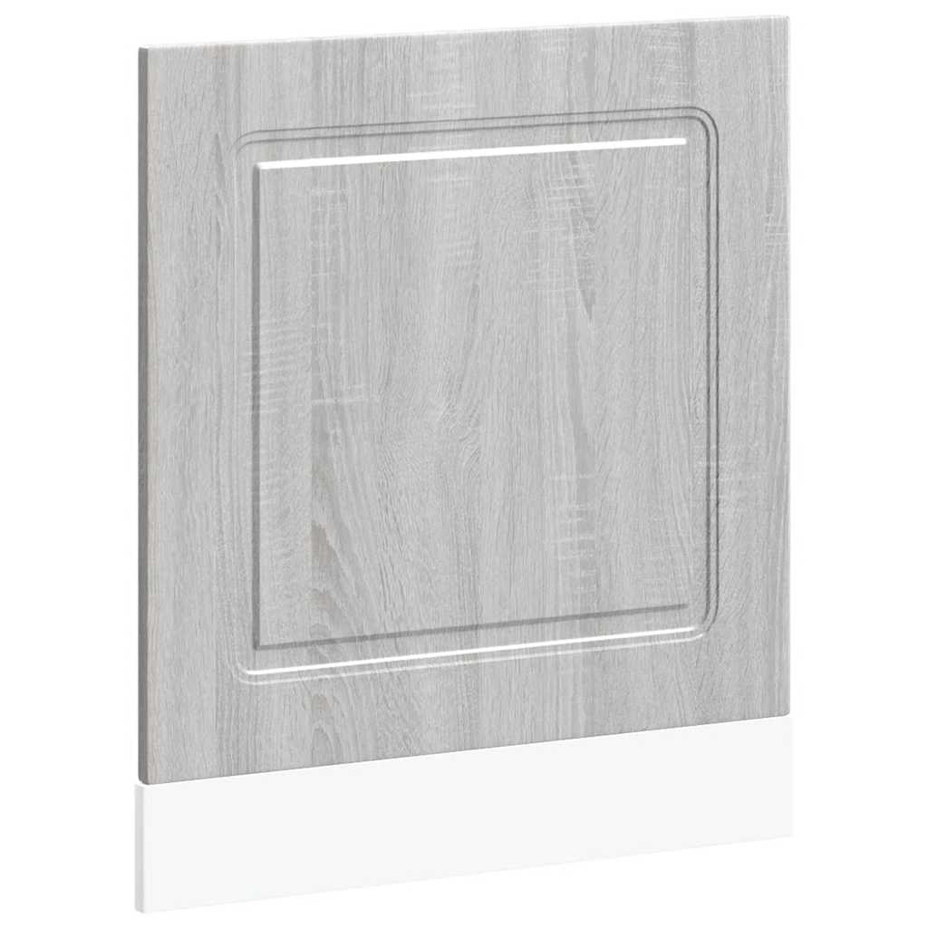 vidaXL Dishwasher Panel Kalmar Grey Sonoma 60x1.5x57 cm Engineered Wood 2