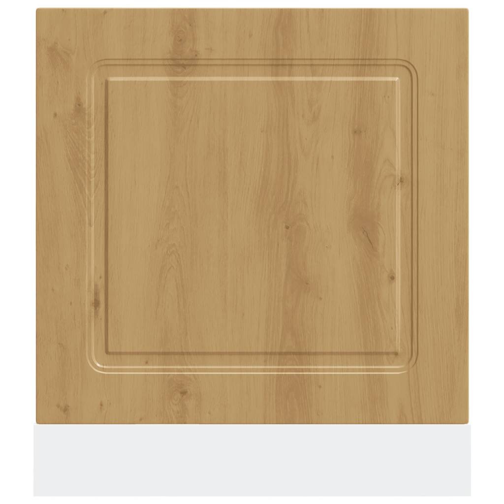 vidaXL Dishwasher Panel Kalmar Artisan Oak 60x1.5x57 cm Engineered Wood 4