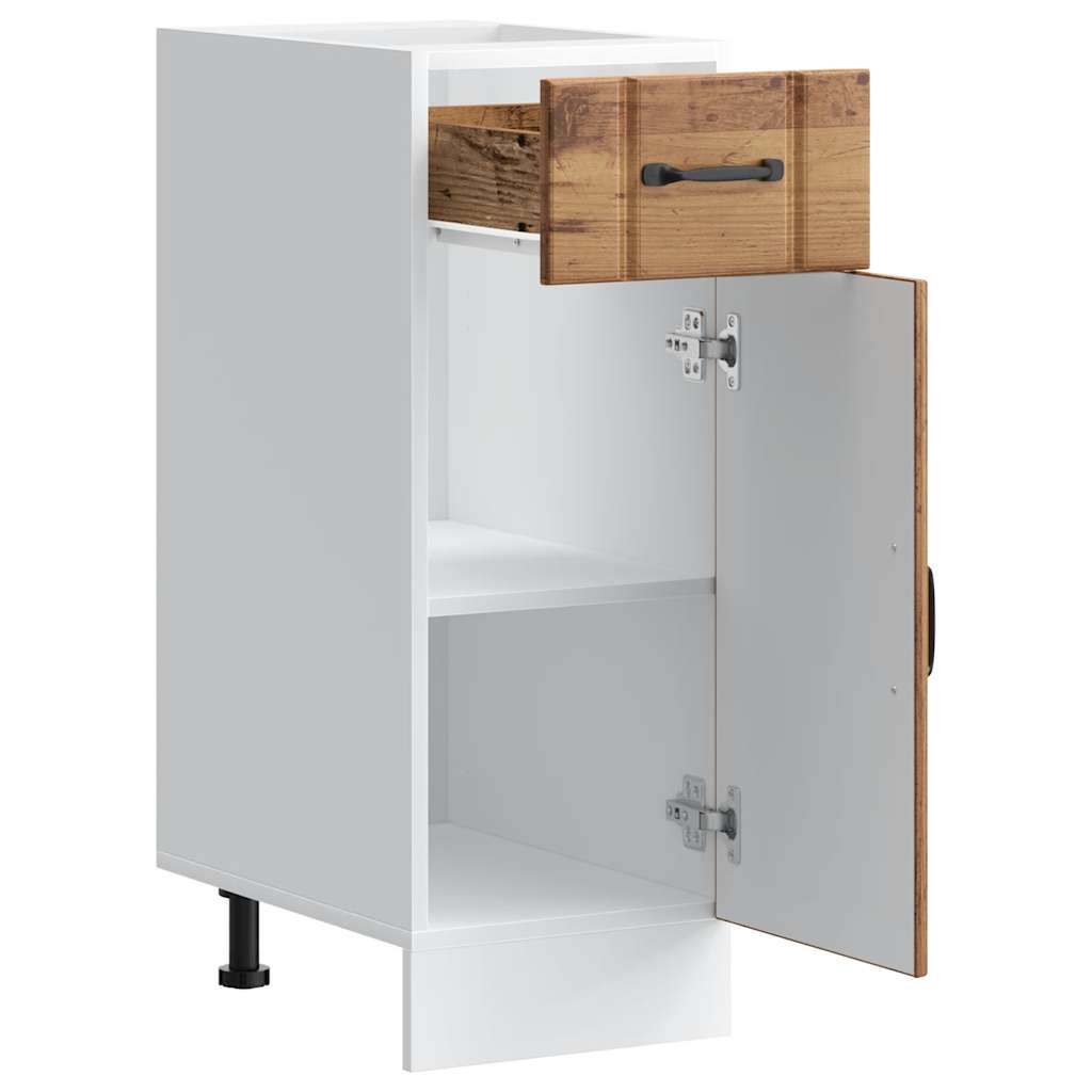 vidaXL Kitchen Base Cabinet Lucca Old Wood Engineered Wood 5