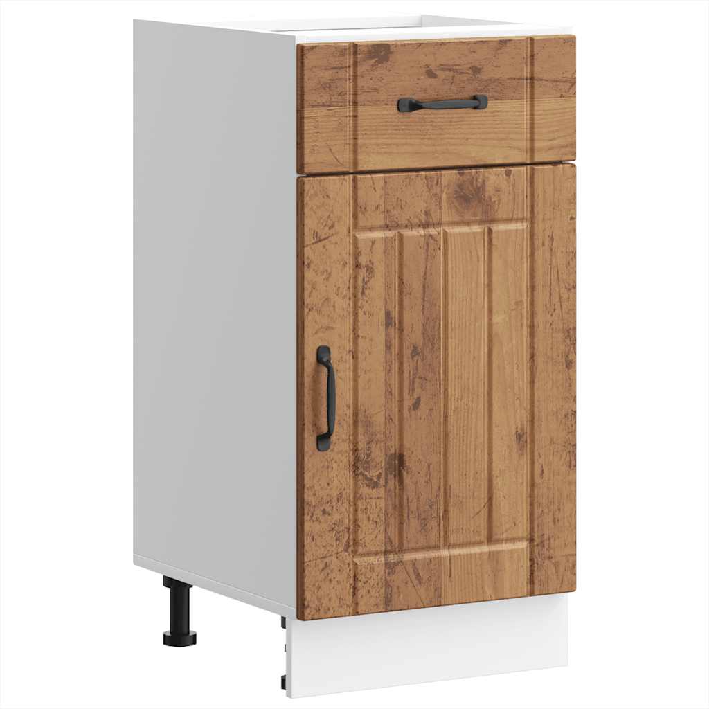 vidaXL Kitchen Base Cabinet Lucca Old Wood Engineered Wood 2