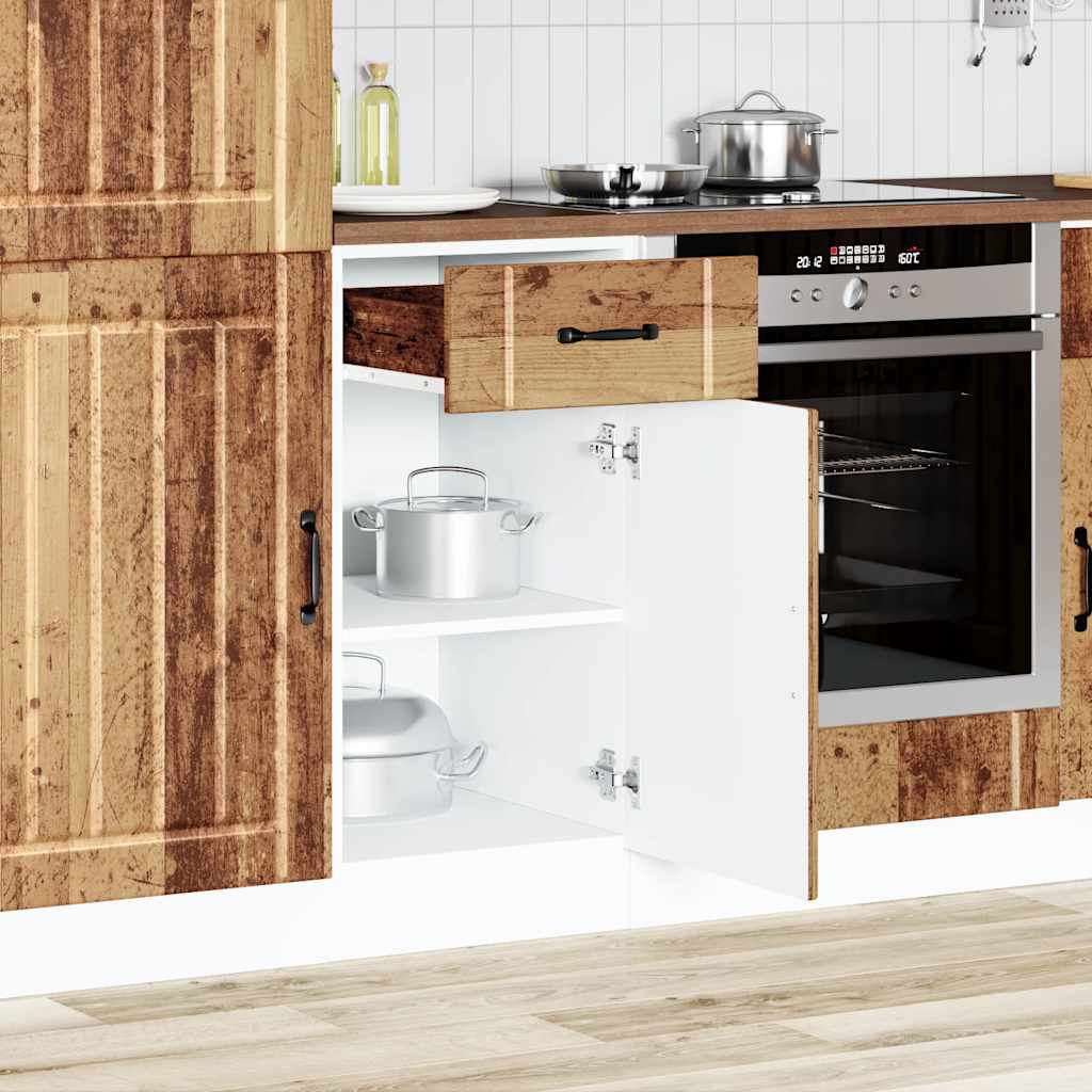 vidaXL Kitchen Base Cabinet Lucca Old Wood Engineered Wood 1