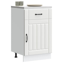 vidaXL Kitchen Base Cabinet "Lucca" Engineered Wood White