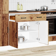 vidaXL Kitchen Base Cabinet "Lucca" Engineered Wood Old Wood