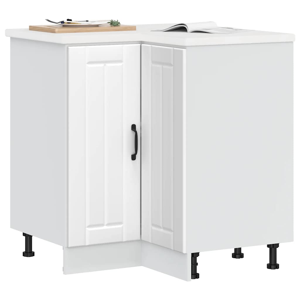 vidaXL Kitchen Base Cabinet "Lucca" Engineered Wood White
