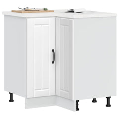 vidaXL Kitchen Base Cabinet "Lucca" Engineered Wood White