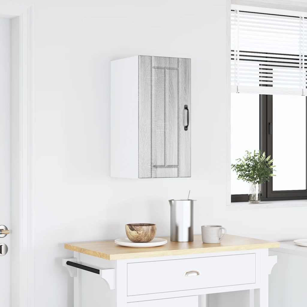 vidaXL Kitchen Wall Cabinet Lucca Grey Sonoma Engineered Wood 1