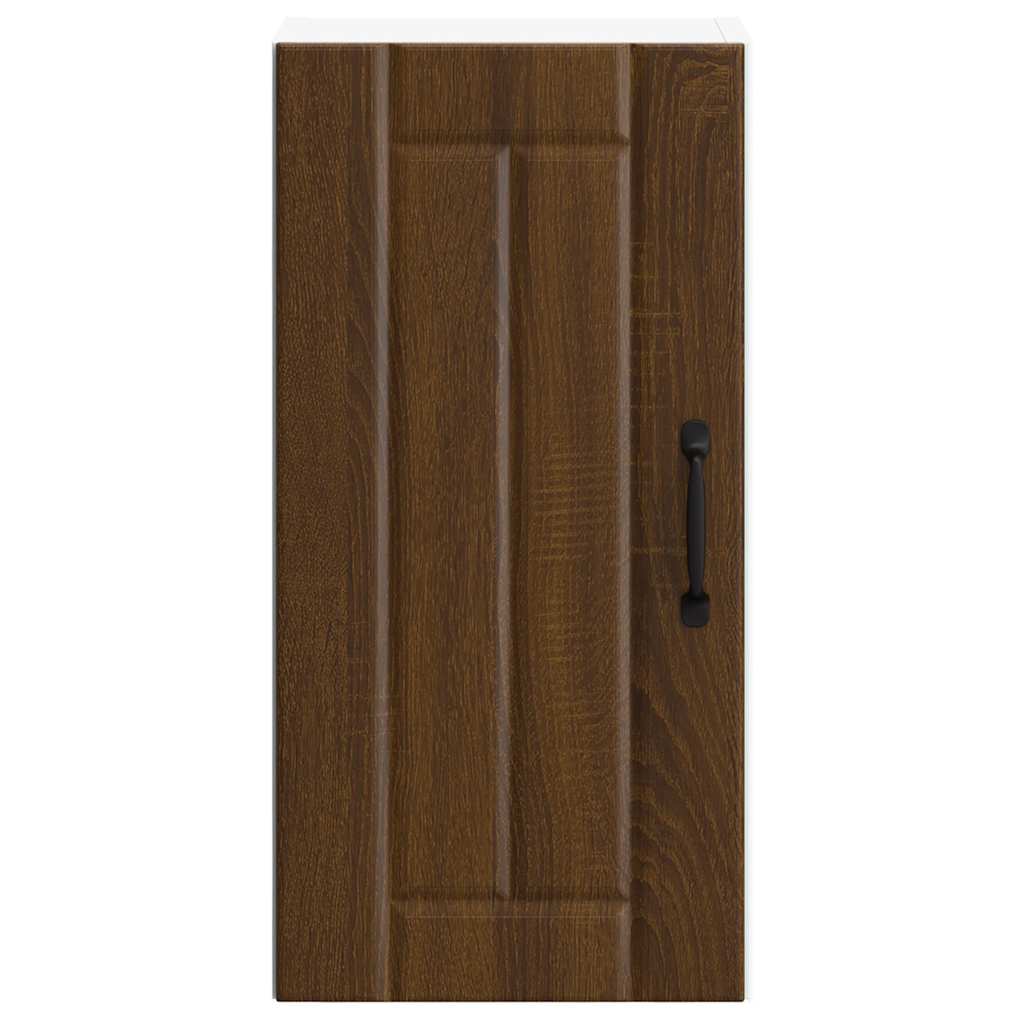 vidaXL Kitchen Wall Cabinet Lucca Brown Oak Engineered Wood 4