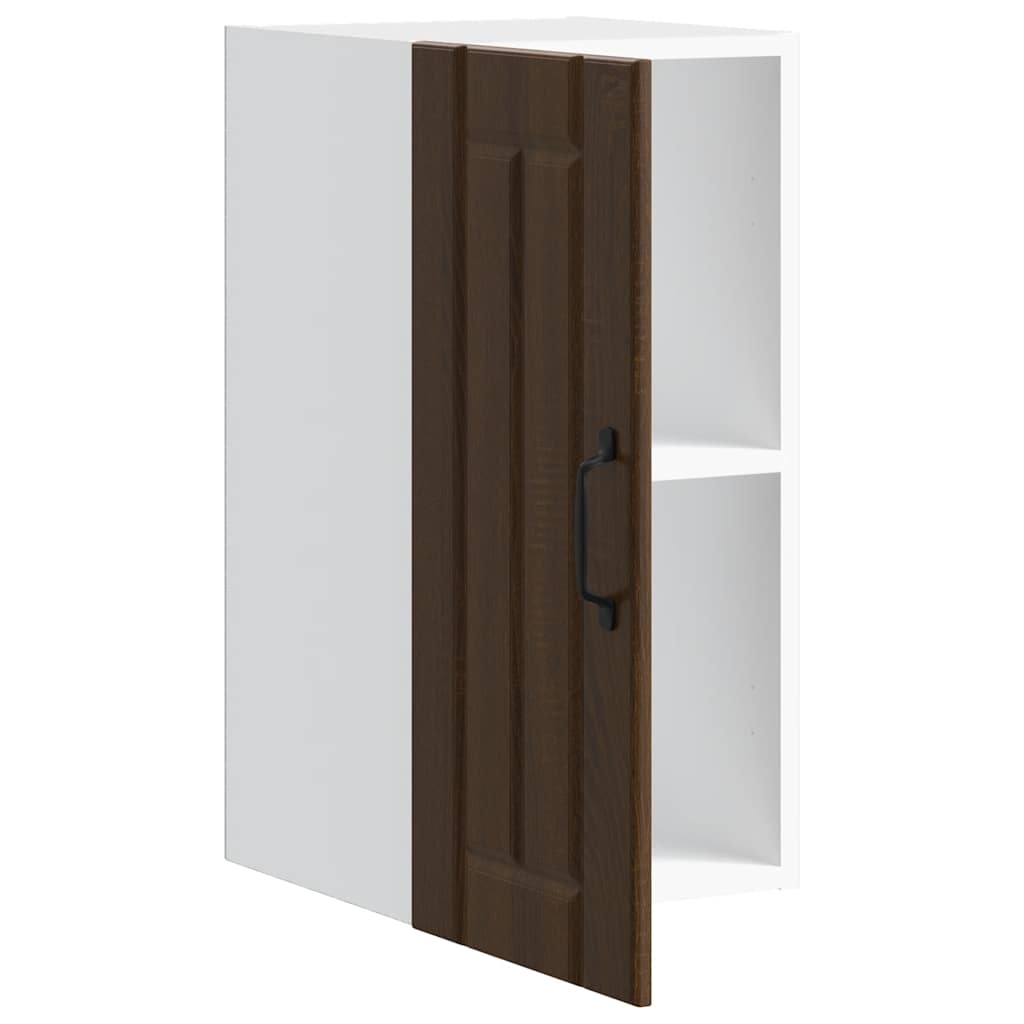 vidaXL Kitchen Wall Cabinet Lucca Brown Oak Engineered Wood 5