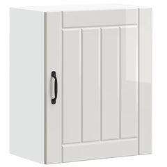 vidaXL Kitchen Wall Cabinet Lucca High Gloss White Engineered Wood 2