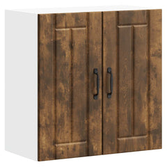 vidaXL Kitchen Wall Cabinet Lucca Smoked Oak Engineered Wood 2