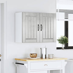 vidaXL Kitchen Wall Cabinet "Lucca" Engineered Wood Concrete Grey