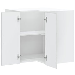 vidaXL Kitchen Wall Corner Cabinet Lucca Concrete Grey Engineered Wood 5