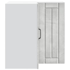 vidaXL Kitchen Wall Corner Cabinet Lucca Concrete Grey Engineered Wood 6