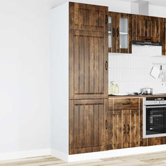 vidaXL Kitchen Base Cabinet "Lucca" Engineered Wood Smoked Oak