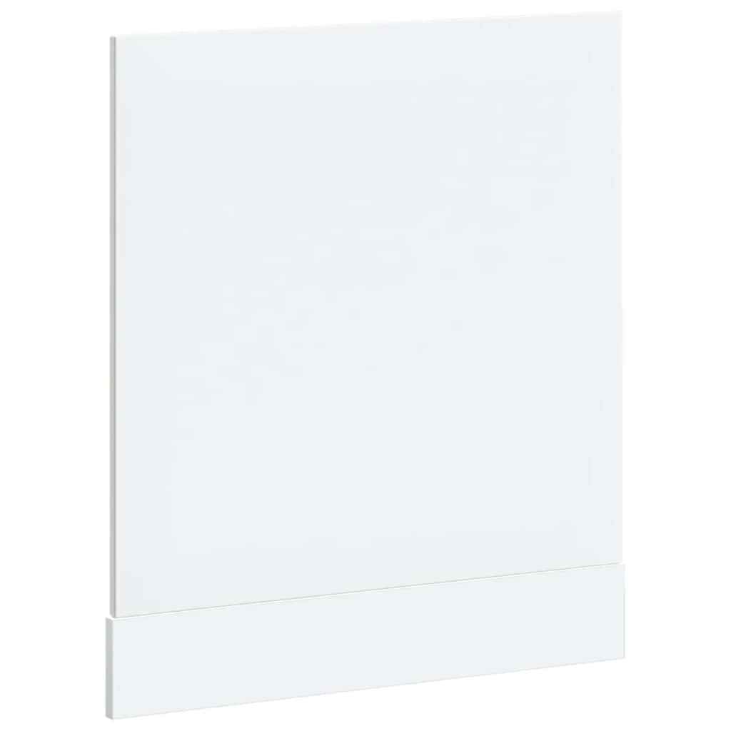 vidaXL Dishwasher Panel Lucca High Gloss White Engineered Wood 6