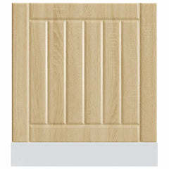 vidaXL Dishwasher Panel Lucca Sonoma Oak Engineered Wood 4