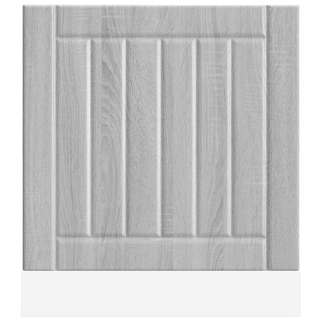 vidaXL Dishwasher Panel Lucca Grey Sonoma Engineered Wood 4