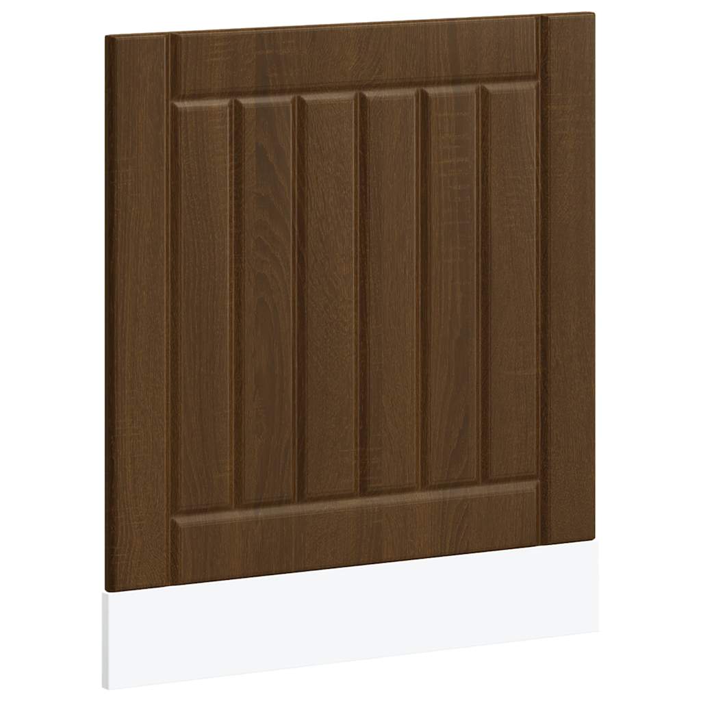 vidaXL Dishwasher Panel Lucca Brown Oak Engineered Wood 2