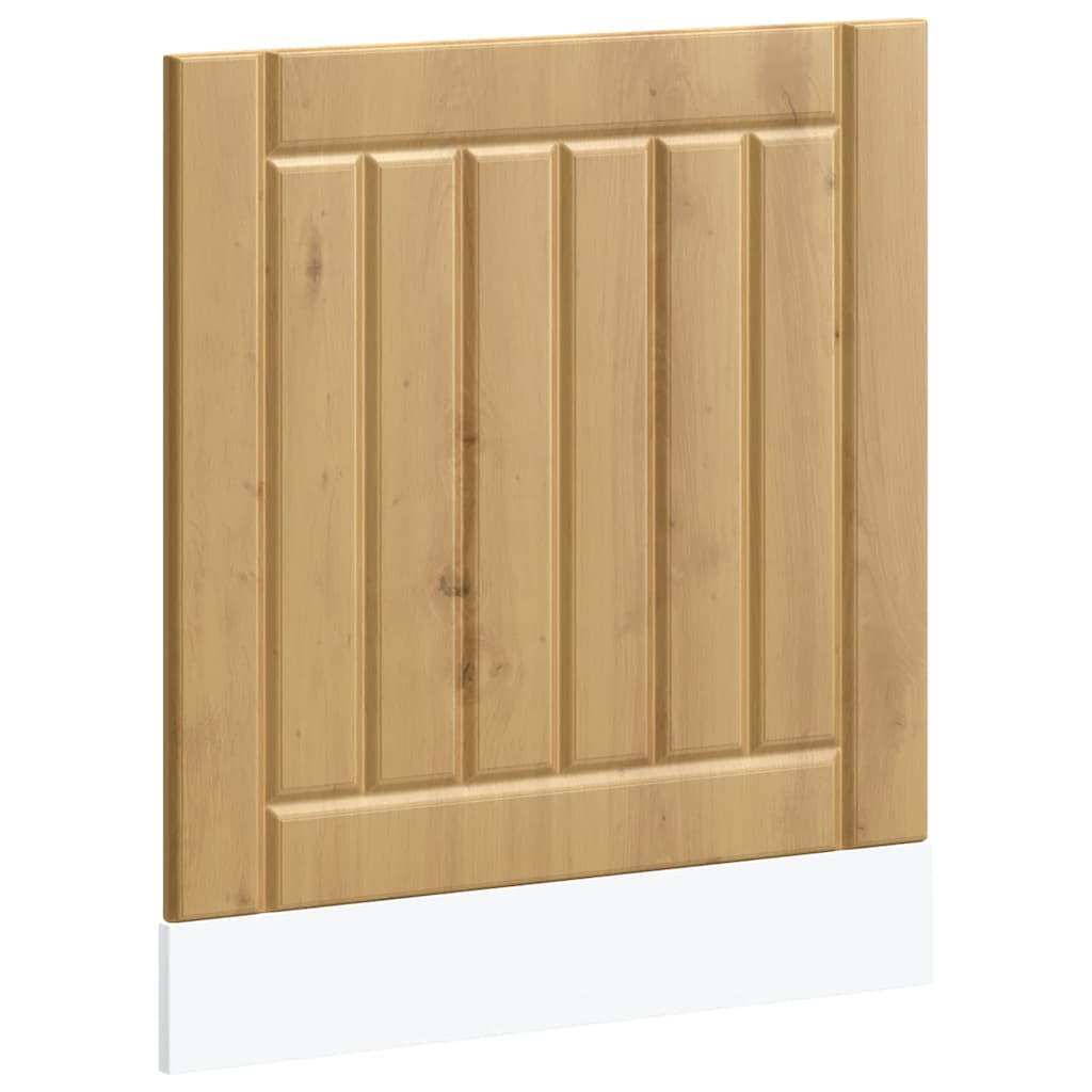 vidaXL Dishwasher Panel Lucca Artisan Oak Engineered Wood 2