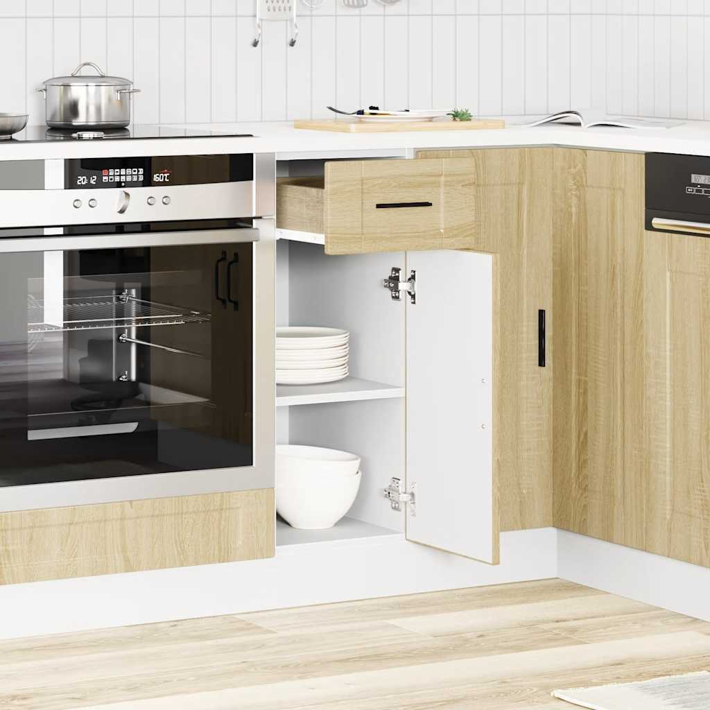 vidaXL Kitchen Base Cabinet Porto Sonoma Oak Engineered Wood 3