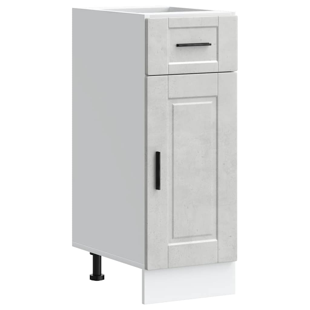 vidaXL Kitchen Base Cabinet Porto Concrete Grey Engineered Wood 2