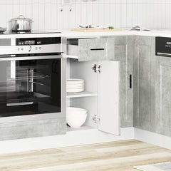 vidaXL Kitchen Base Cabinet Porto Concrete Grey Engineered Wood 3