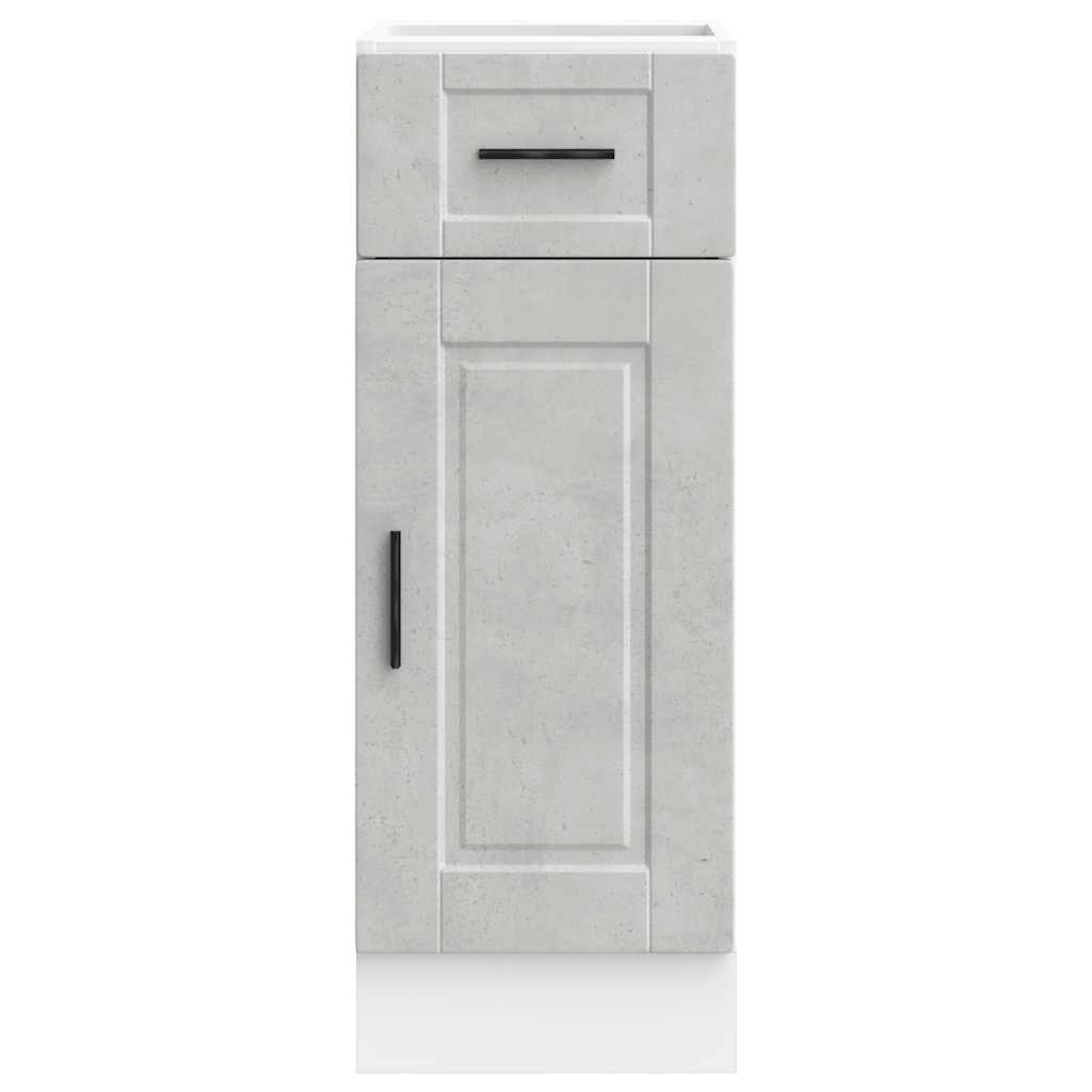 vidaXL Kitchen Base Cabinet Porto Concrete Grey Engineered Wood 4