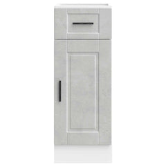 vidaXL Kitchen Base Cabinet Porto Concrete Grey Engineered Wood 4