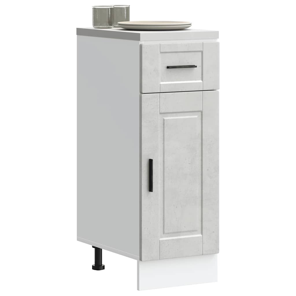 vidaXL Kitchen Base Cabinet Porto Concrete Grey Engineered Wood 1