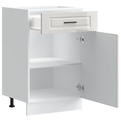 vidaXL Kitchen Base Cabinet Porto High Gloss White Engineered Wood 5