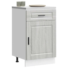 vidaXL Kitchen Base Cabinet "Porto" Engineered Wood Grey Sonoma