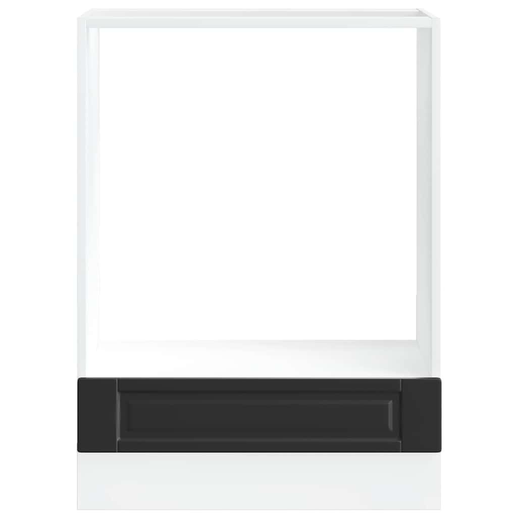 vidaXL Oven Cabinet Porto Black Engineered Wood 4