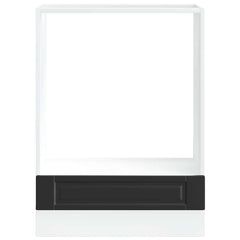 vidaXL Oven Cabinet Porto Black Engineered Wood 4