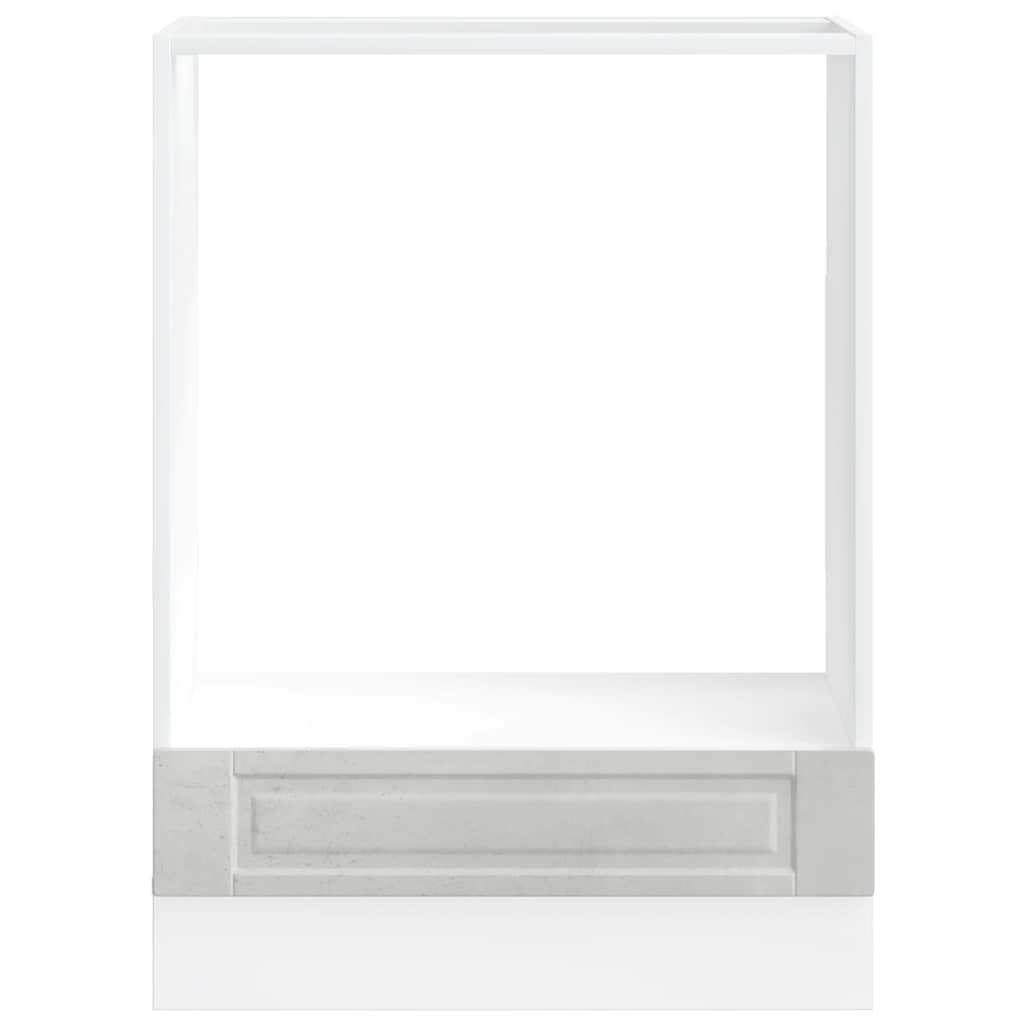 vidaXL Oven Cabinet Porto Concrete Grey Engineered Wood 4