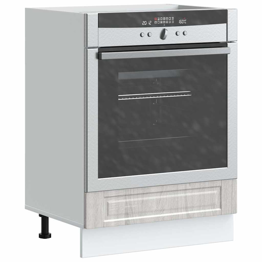vidaXL Oven Cabinet Porto Grey Sonoma Engineered Wood 3