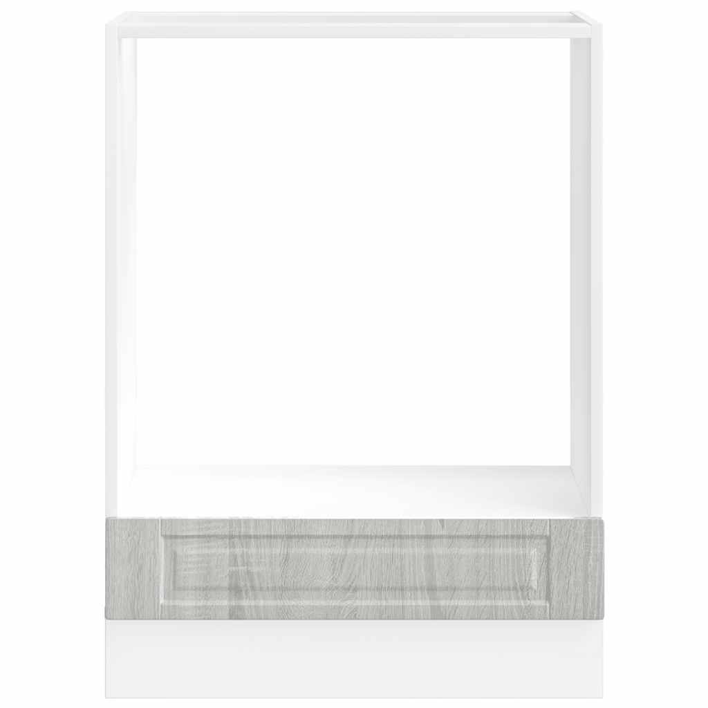 vidaXL Oven Cabinet Porto Grey Sonoma Engineered Wood 4