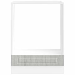 vidaXL Oven Cabinet Porto Grey Sonoma Engineered Wood 4