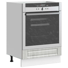 Kitchen Base Cabinet "Porto" Engineered Wood Grey sonoma 1x bottom cabinet (1 door 1 drawer) 30 cm wide 81.5 cm high–1x wall cabinet (1 door) 30 cm wide 100 cm high 1x oven cabinet 60 cm wide 81.5 cm high
