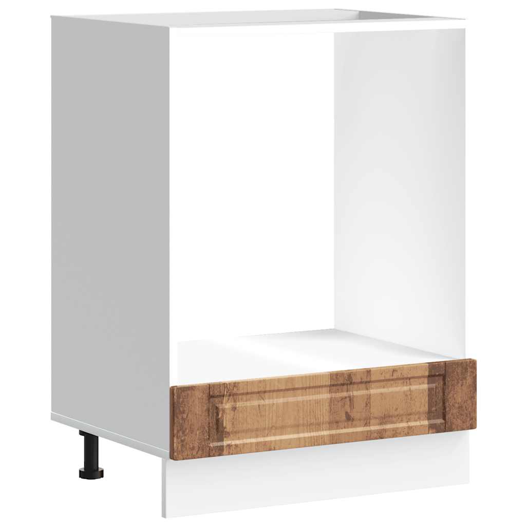 vidaXL Oven Cabinet Porto Old Wood Engineered Wood 2