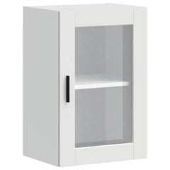vidaXL Kitchen Wall Cabinet with Glass Door Porto White 2