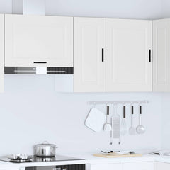 vidaXL Kitchen Wall Cabinet Porto White Engineered Wood 3